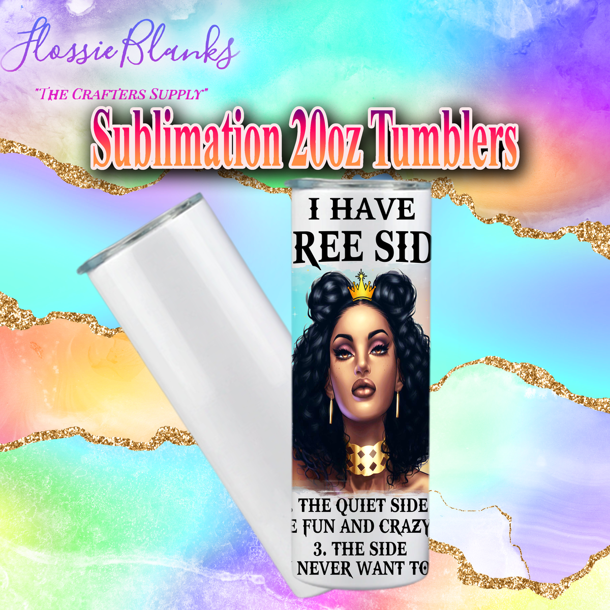 24oz Sublimation Sports Bottle Tumblers (BLANK) – Flossie Blanks