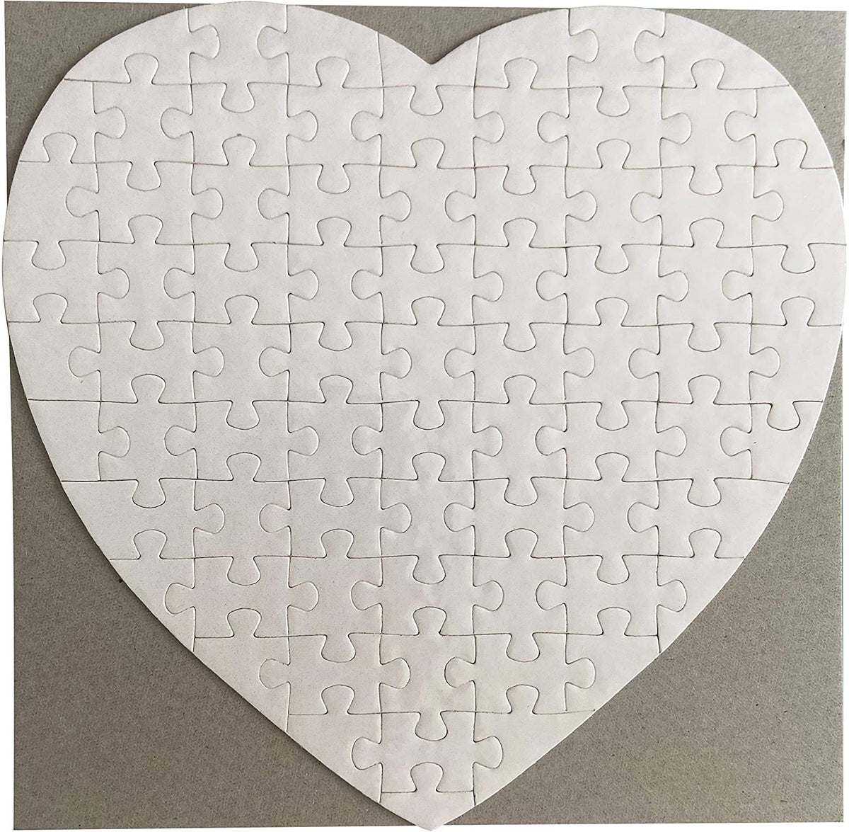 Blank Sublimation Blanks Puzzles Heart White Jigsaw Puzzle - Temu