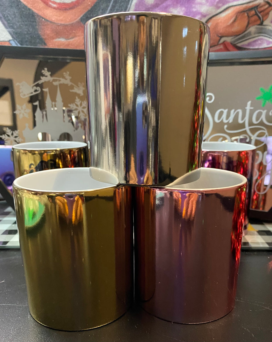 11oz Sublimation Mirror Electroplating Mug * Gold