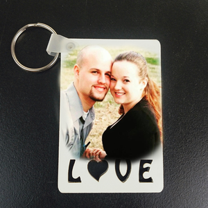 LOVE Sublimation Keychains Double Sided (BLANK)