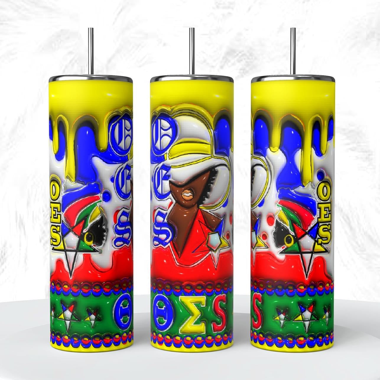 Frats and Sorors Bubble design 20oz Tumbler