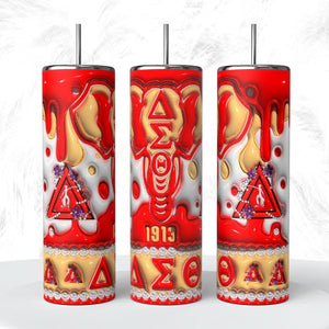 Frats and Sorors Bubble design 20oz Tumbler