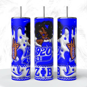 Frats and Sorors Bubble design 20oz Tumbler