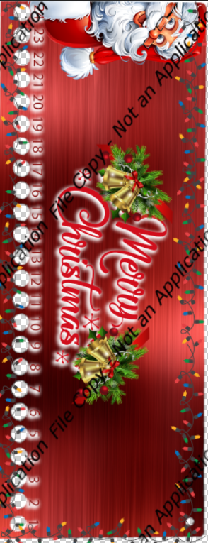 Candy Cane Template PHOTOSHOP ONLY (PSD FILE ONLY)