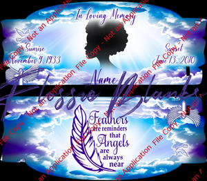 Memorial Bench 7" Template PHOTOSHOP ONLY (PSD FILE ONLY)