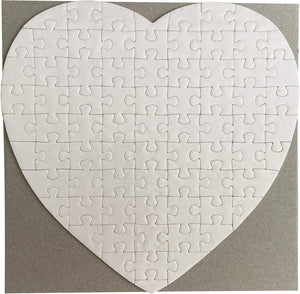 Sublimation Heart  Puzzle 75pcs (BLANK)