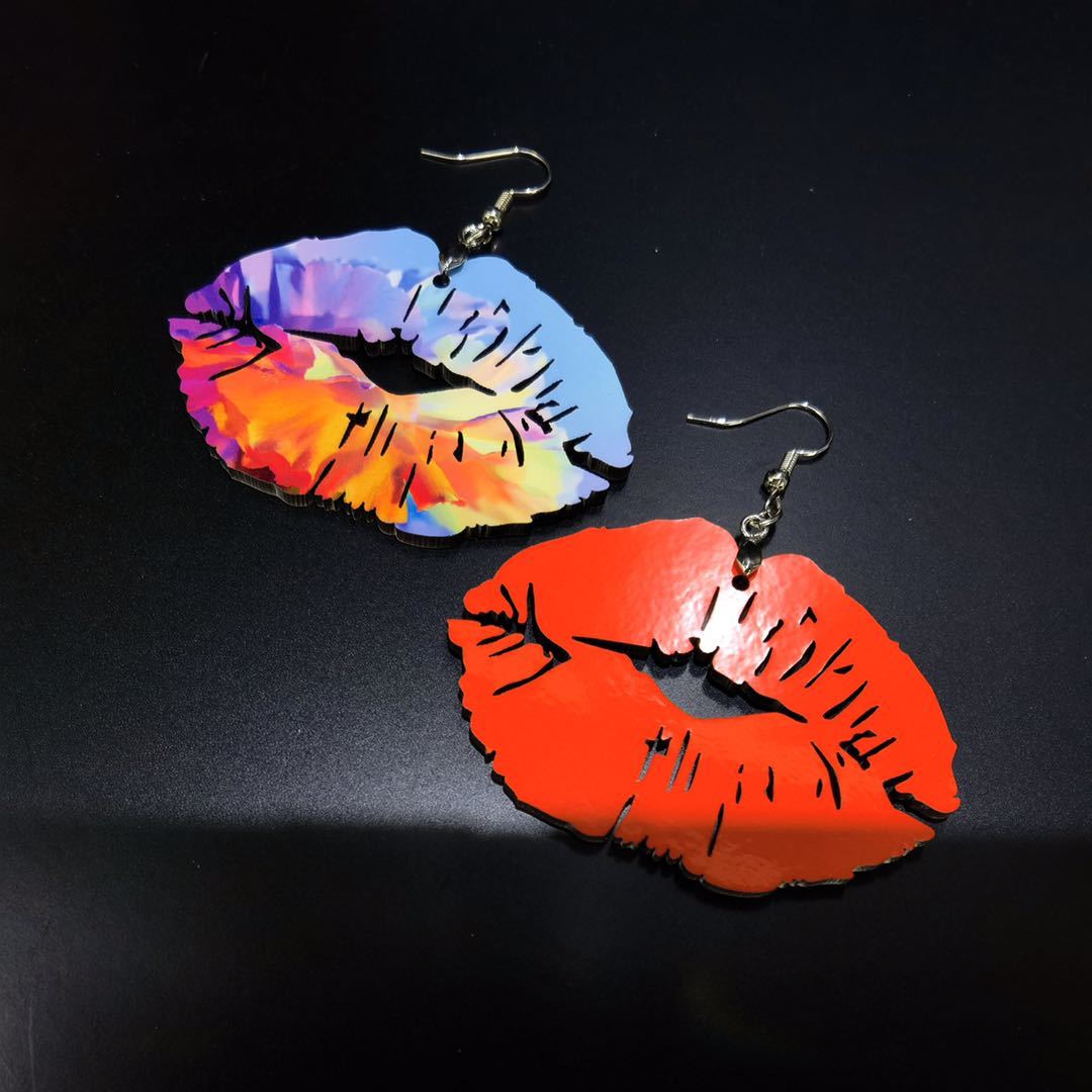 LIPS Earrings Sublimation Blanks (Pair of 2 Earrings)