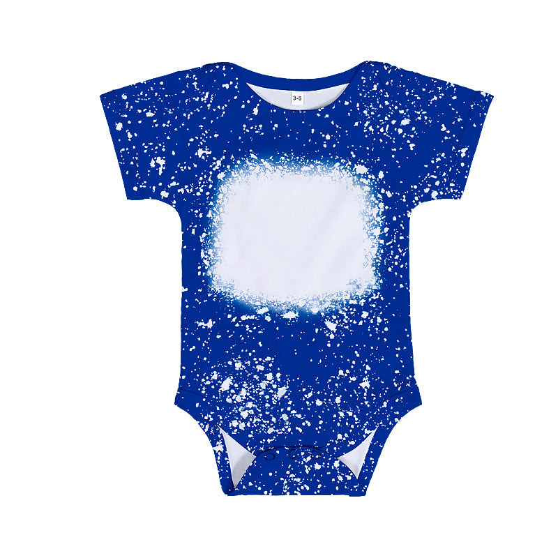 Color Faux Bleached Baby Bodysuits 100% Polyester (BLANK)