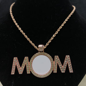 MOM Pendant Necklace (BLANK)