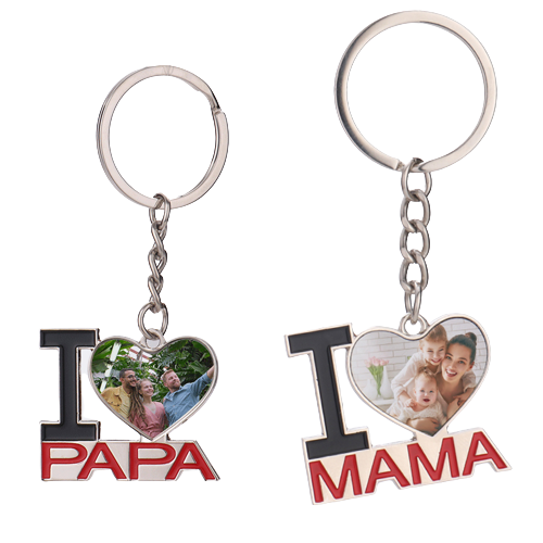 I Love You Dad Keyring with Clip – Fountain of Blanks