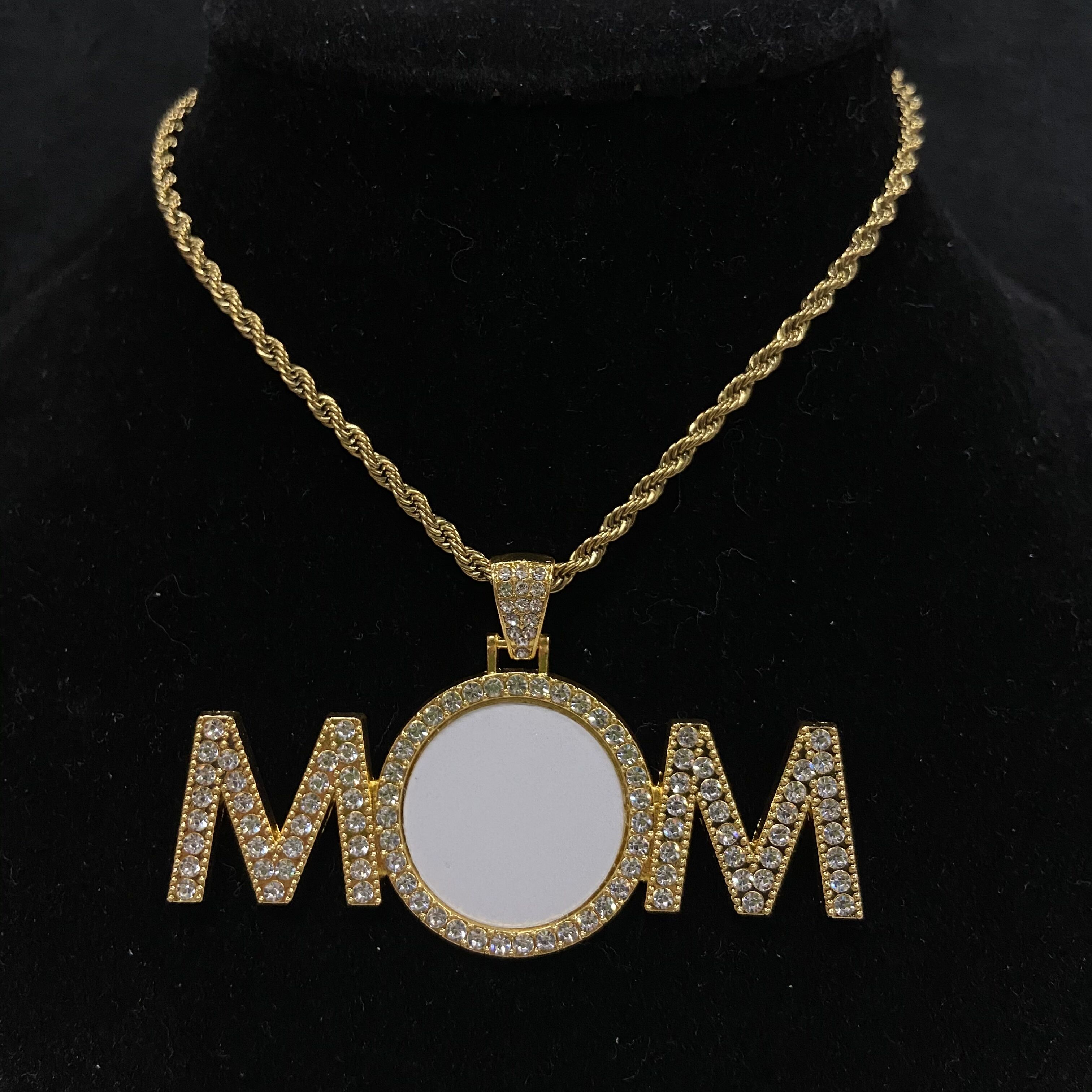 MOM Pendant Necklace (BLANK)