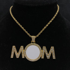 MOM Pendant Necklace (BLANK)