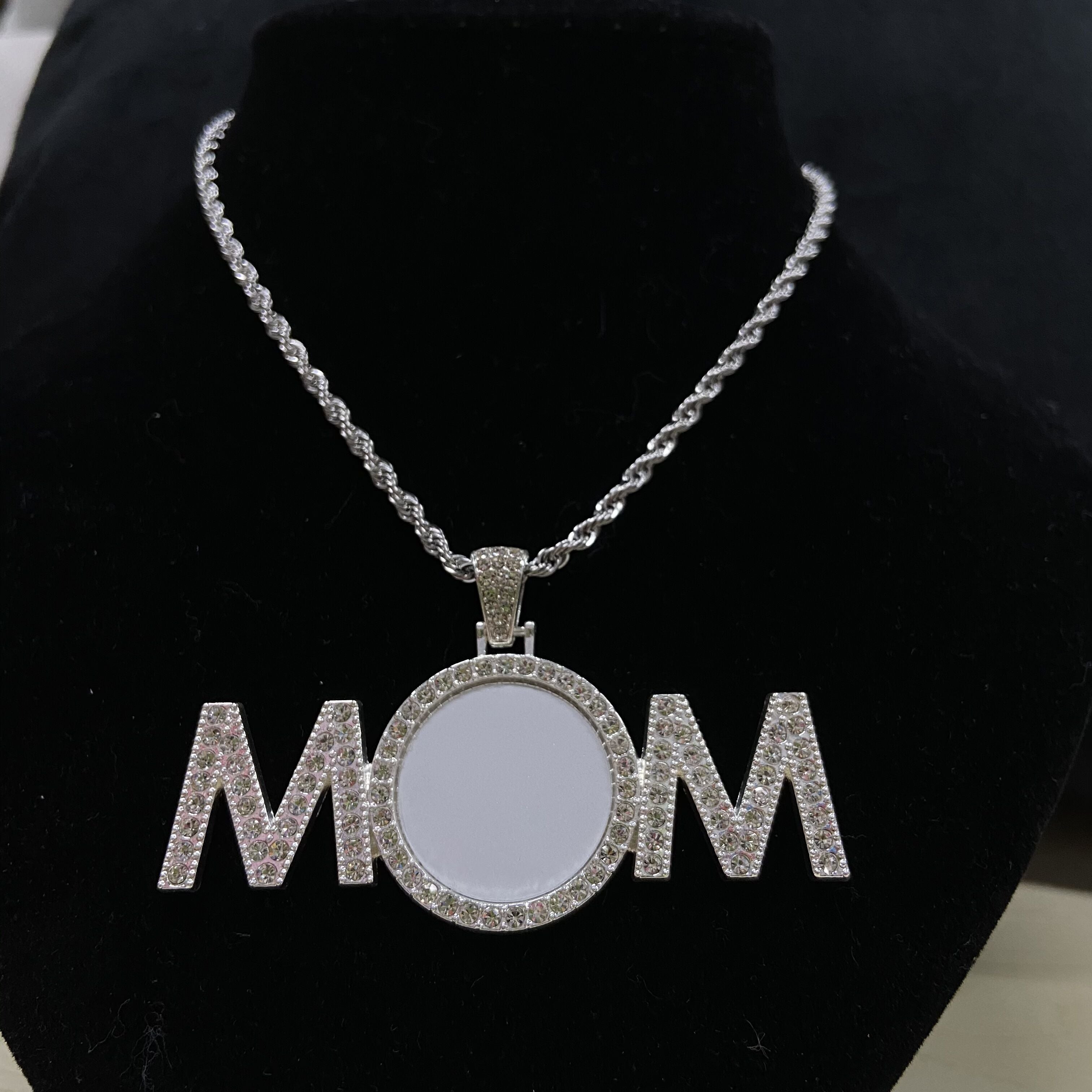 MOM Pendant Necklace (BLANK)