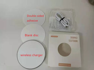 Wireless Phone Charger (Sublimation BLANK) Black Only