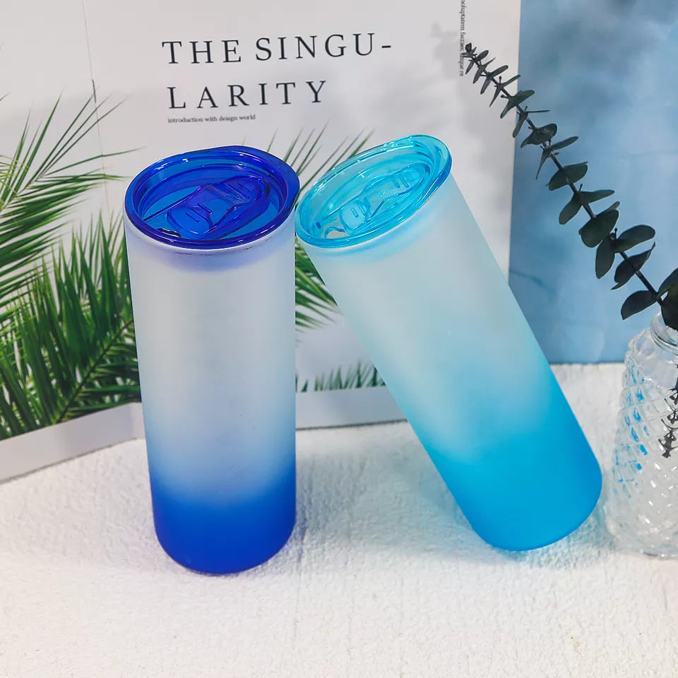 25oz Frosted Glass Tumblers