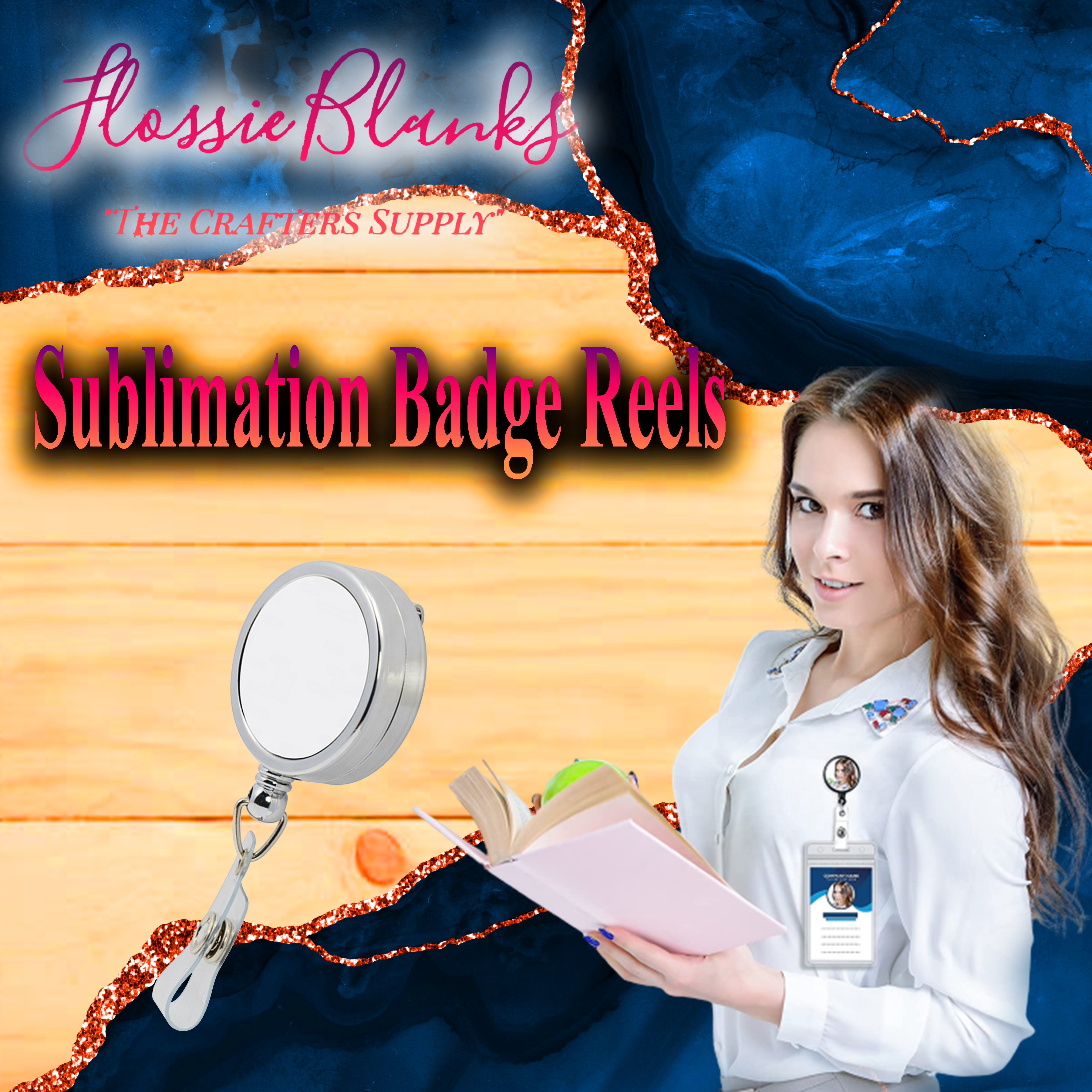 Sublimation Badge Reel Option 2 Large Disc