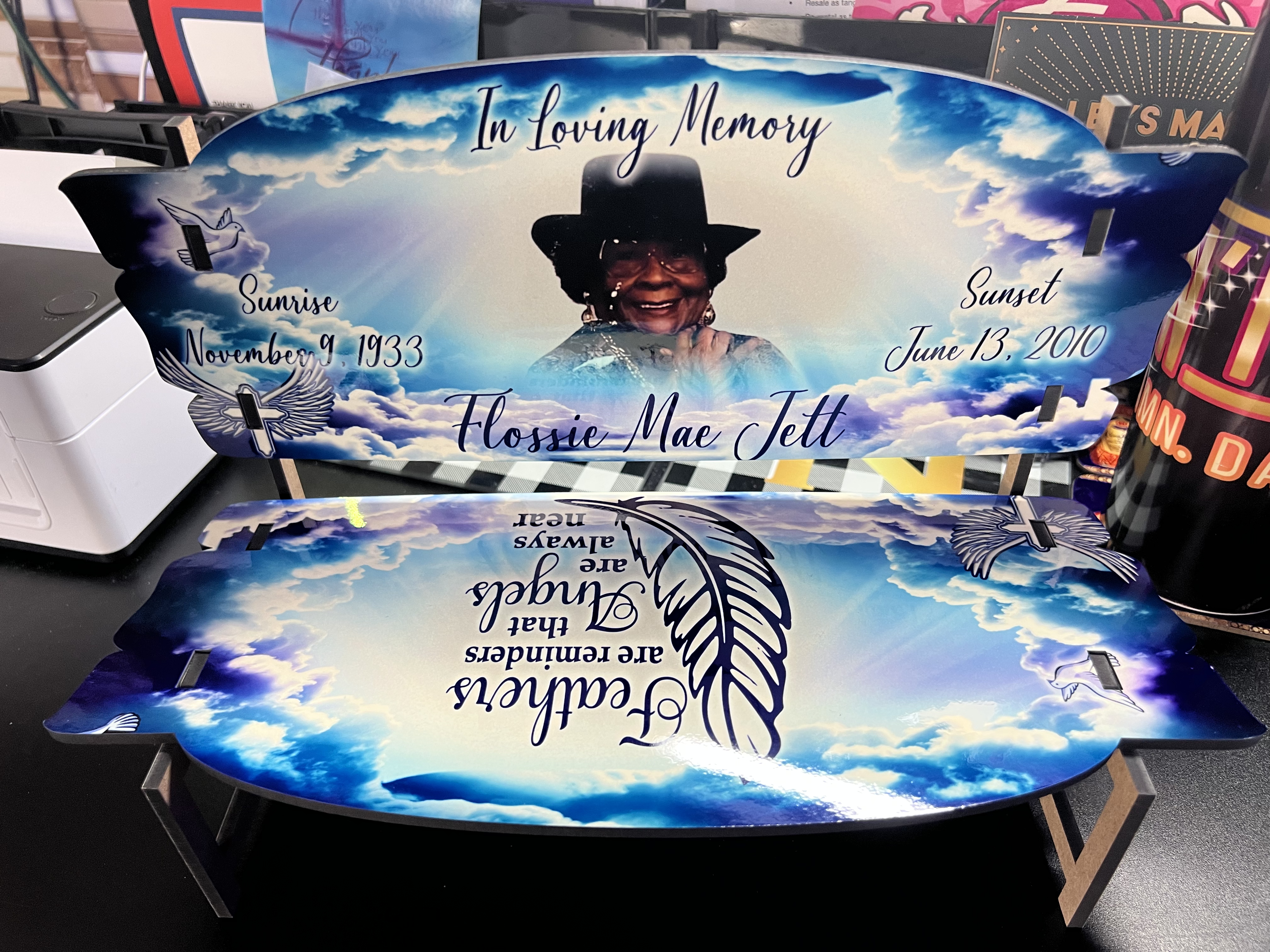 Memorial Bench 14" Template PHOTOSHOP ONLY (PSD FILE ONLY)