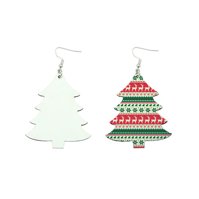 Christmas Tree Earrings Sublimation Blanks (Pair of 2 Earrings)