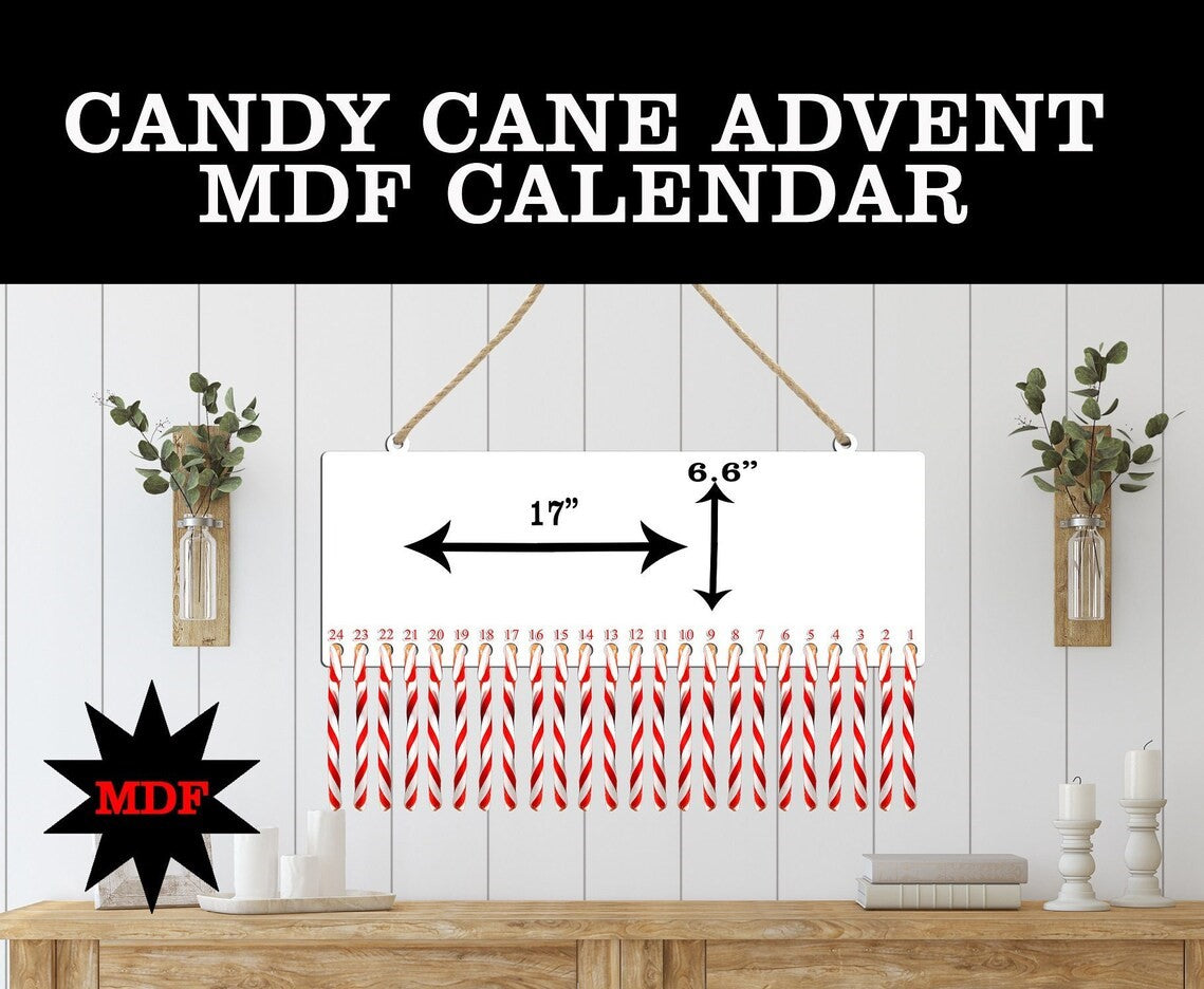 Candy Cane Holder Sign (BLANK)