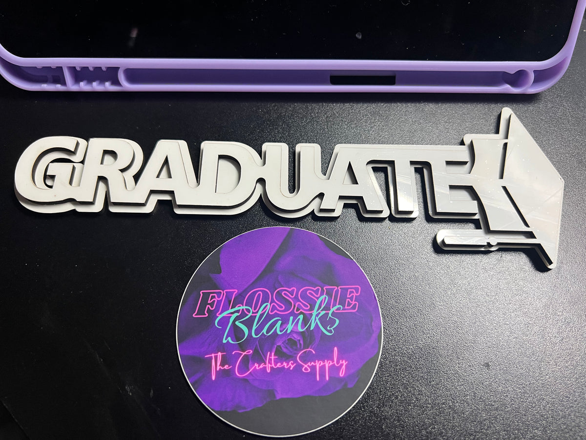 Graduate MDF with Cap (BLANK) – Flossie Blanks