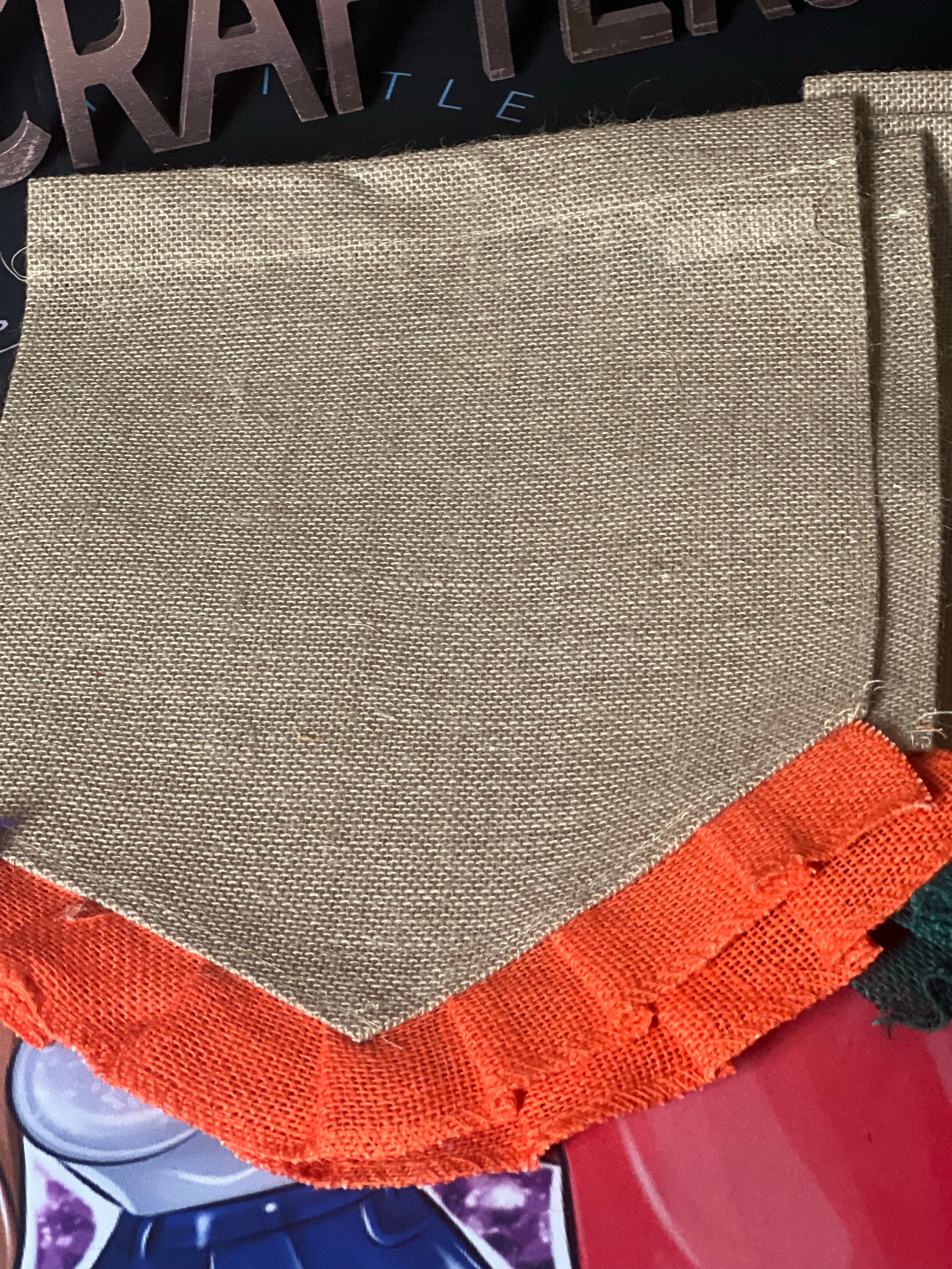 Burlap Garden Flags with Ruffle  (NON SUBLIMATION BLANK)