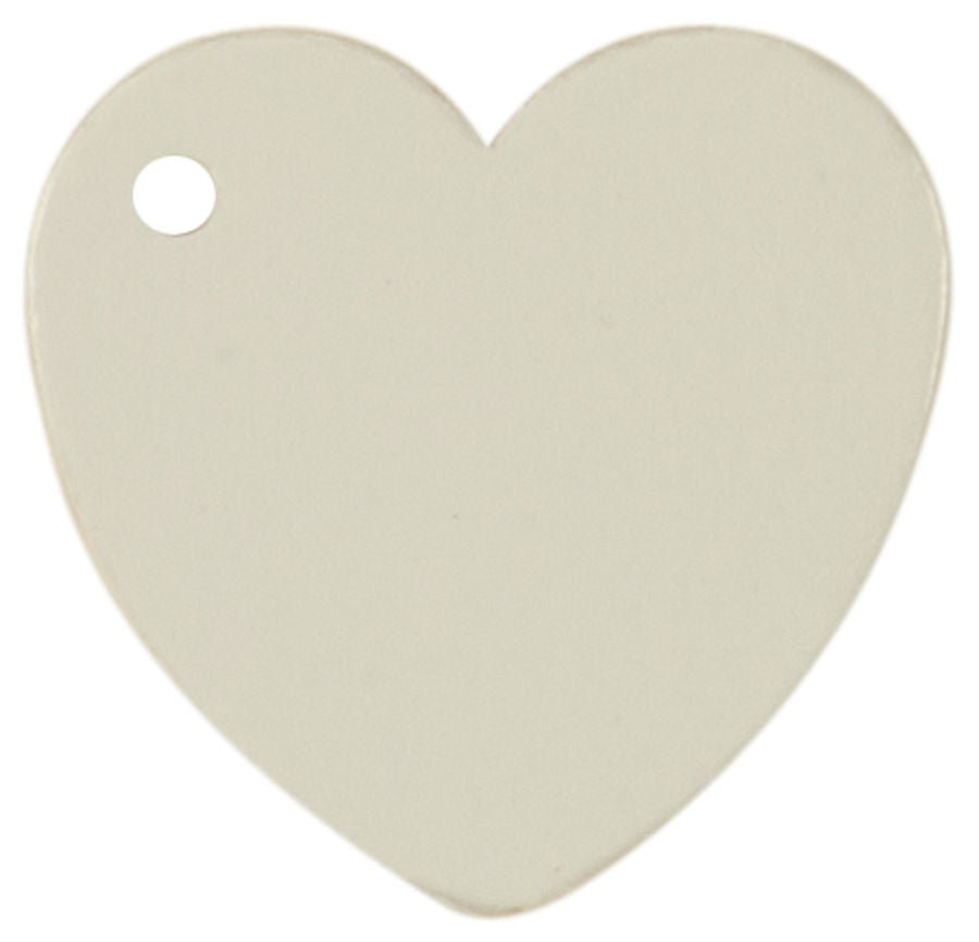 Heart Dog Tags (BLANK) Small 5 Pack