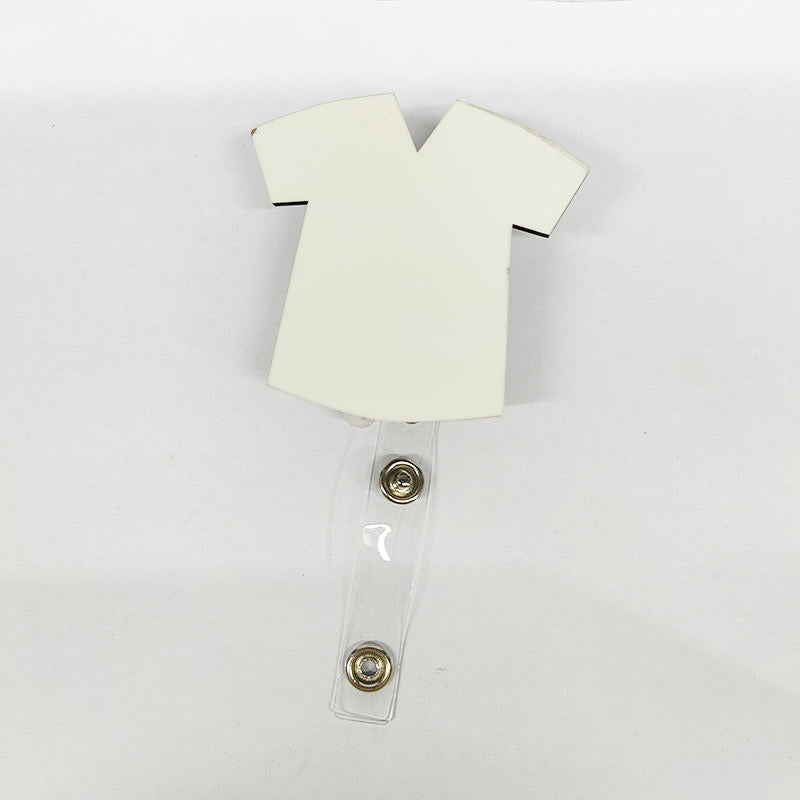 Scrub Top Shape Clear Acrylic Blanks for Badge Reels