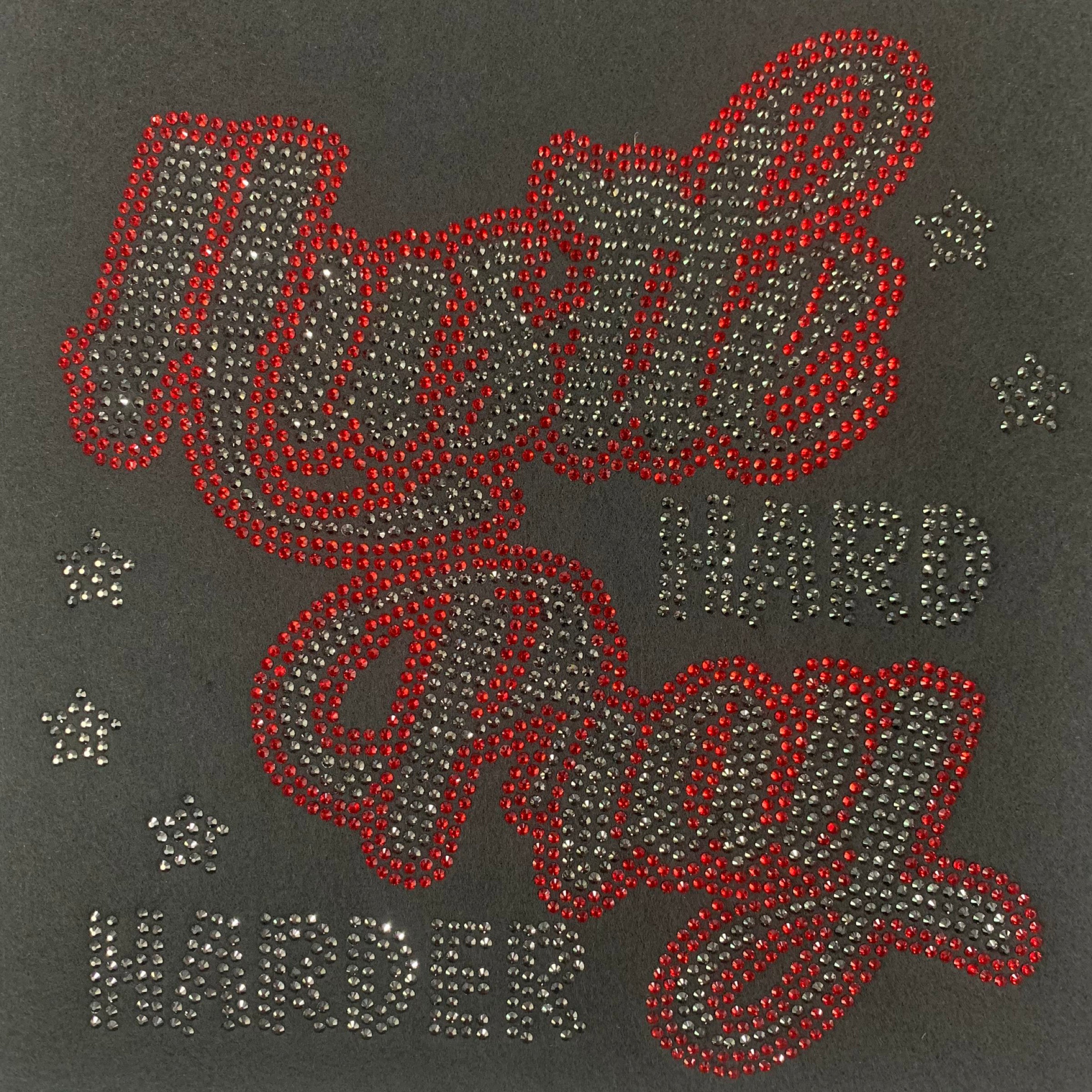 Hustle Hard Pray Harder Rhinestone Transfer