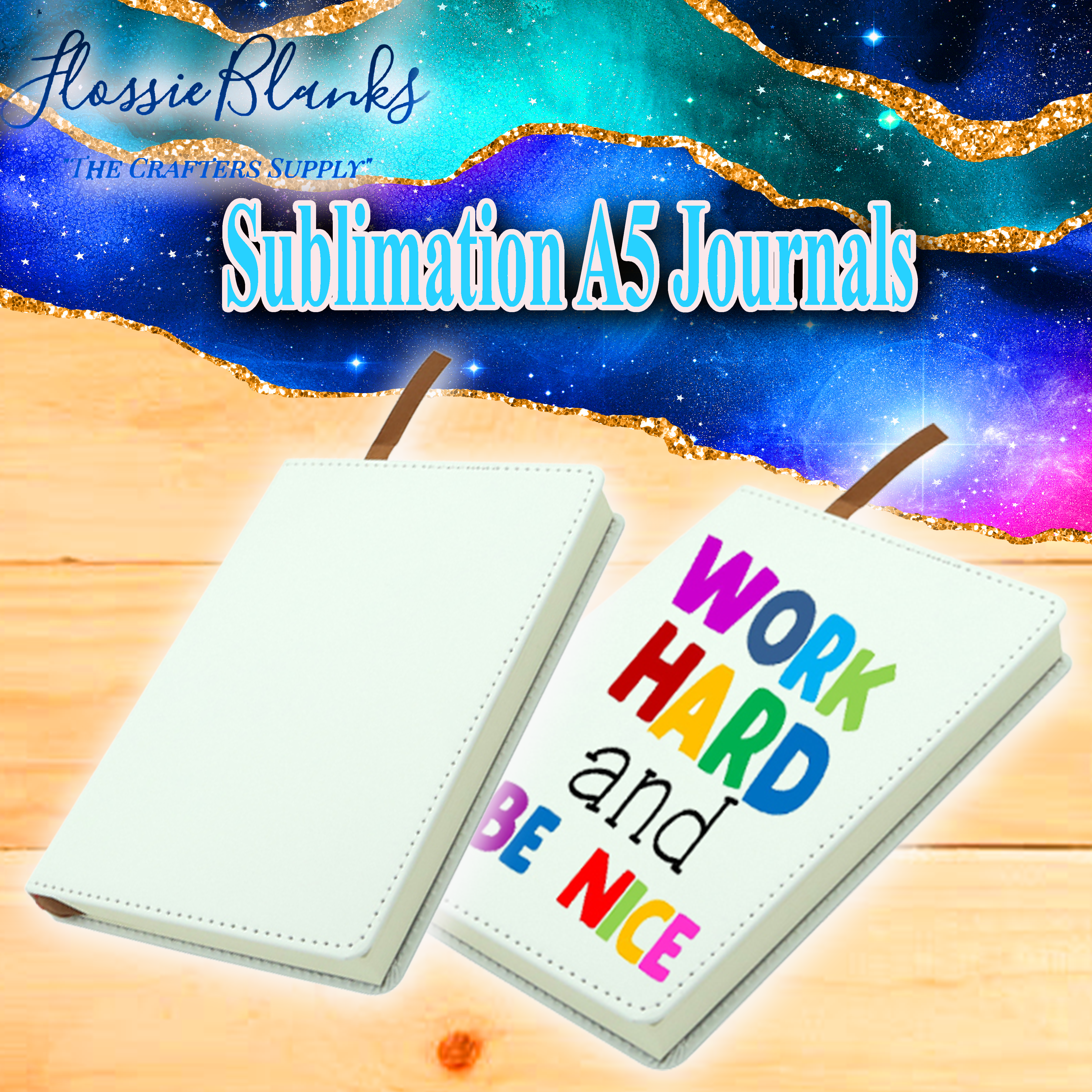 Leather Sublimation A5 Medium Journals (Blanks)