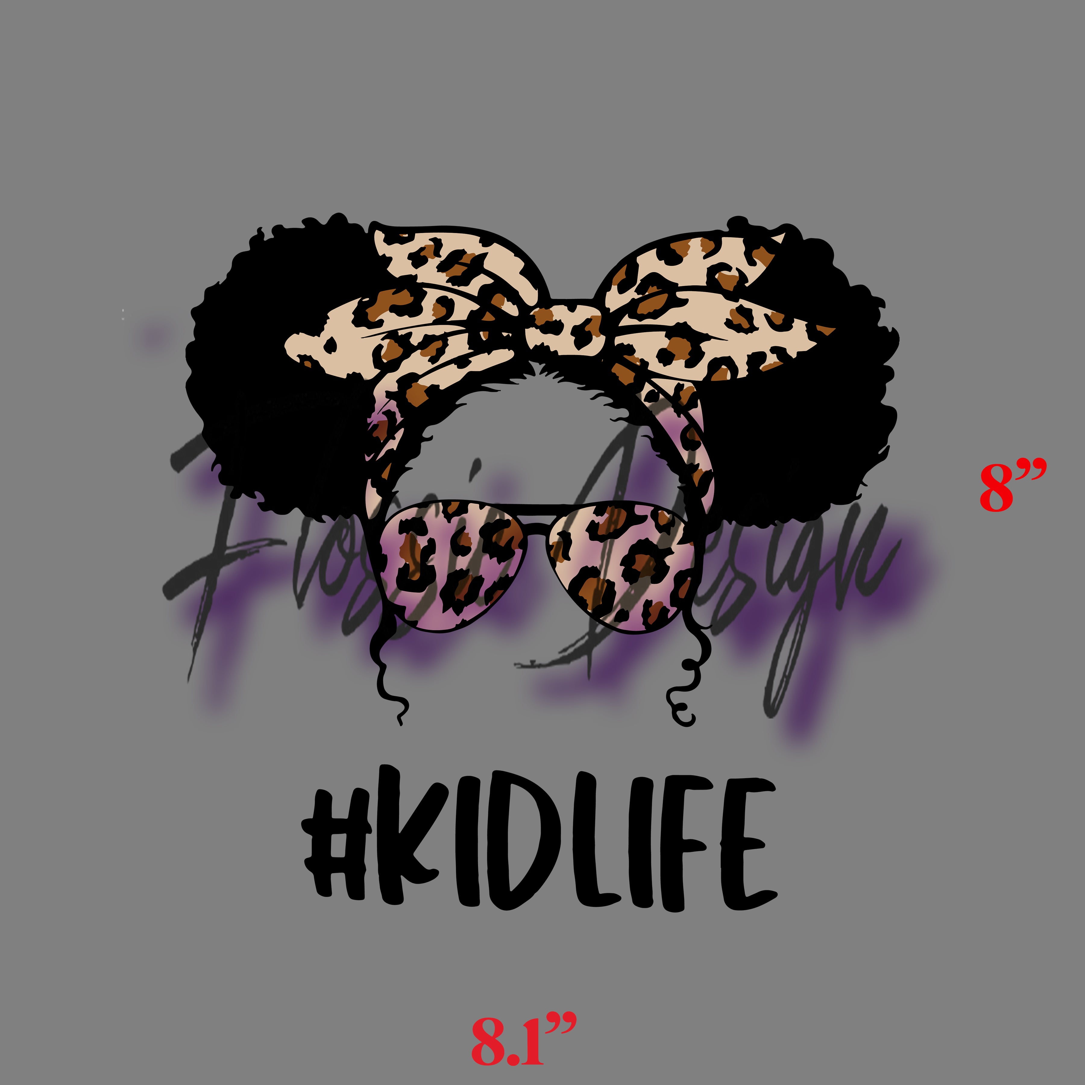 Kid Life Cheetah DTF Transfer