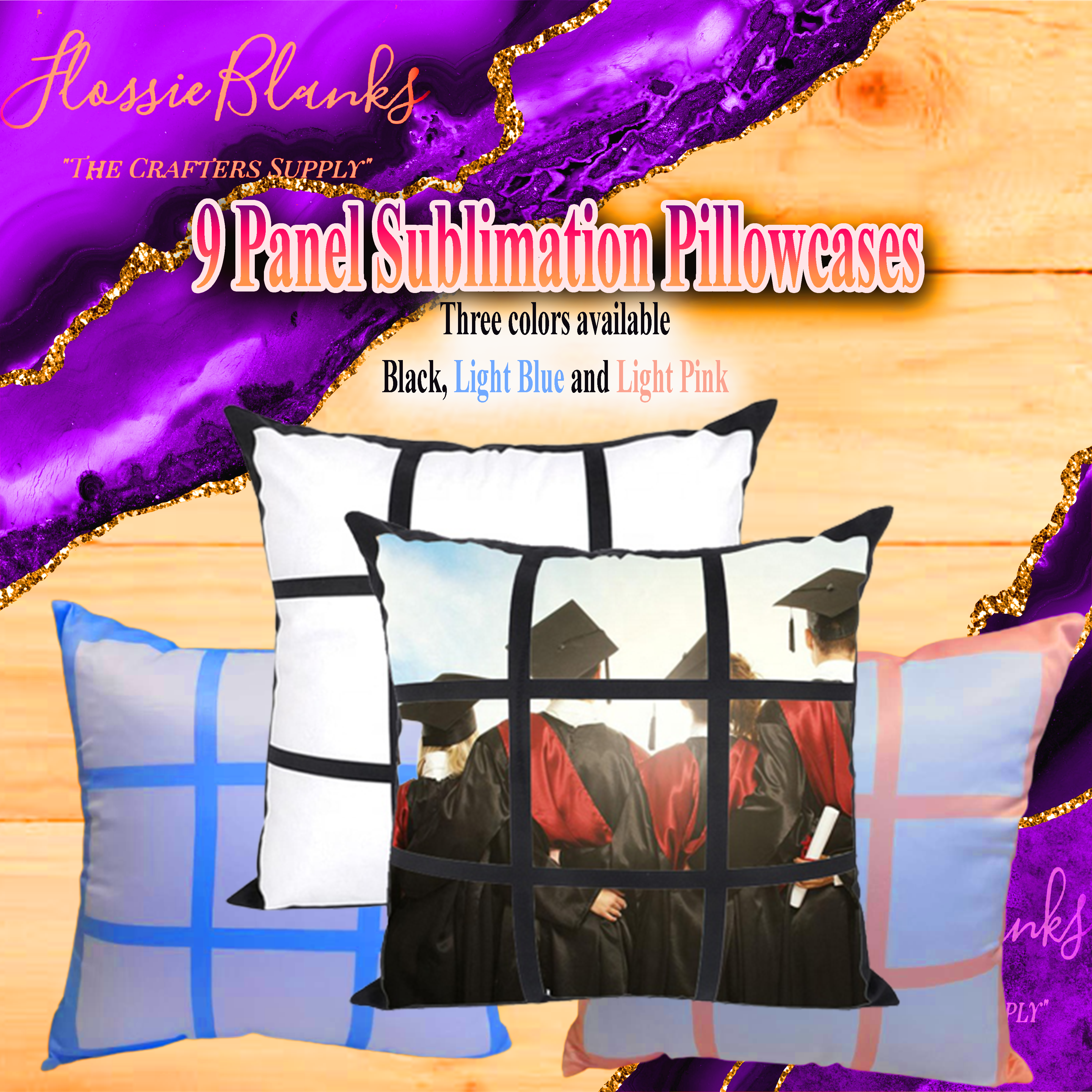 9 Panel Sublimation Pillow
