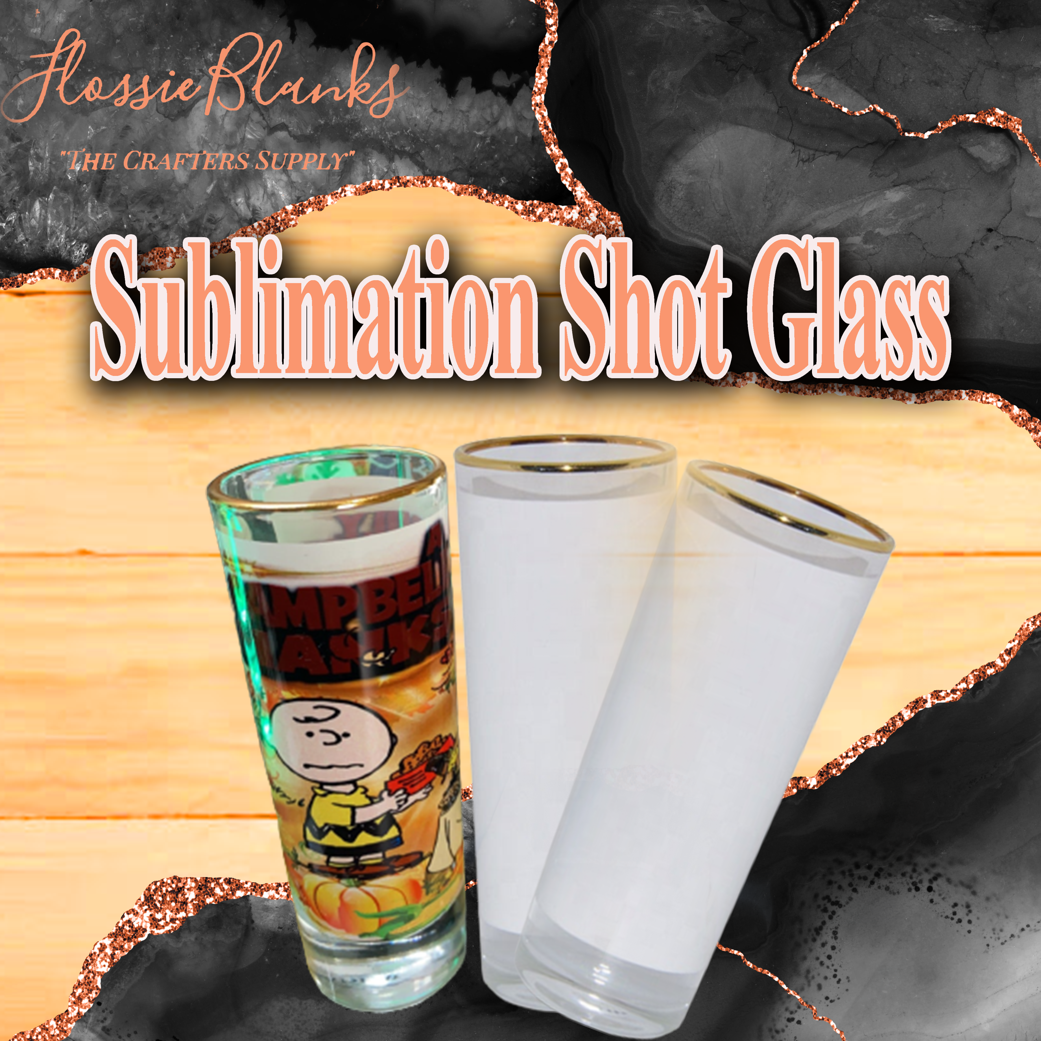 3oz Stainless Steel Sublimation Glow in the Dark Shot Glass – Blanktastic  Sublimation Blanks